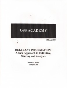 Relevant Information 1999