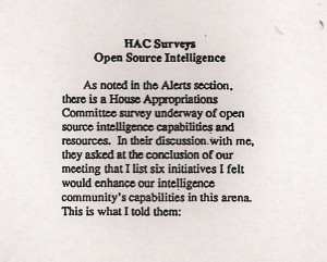 HAC Survey 1995 HAC OSINT 1995