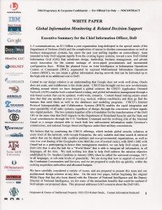 Cover DoD CIO White Paper OSS White Paper for DoD CIO