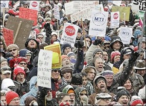 US protesters