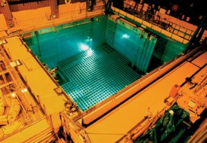 blue nuclear water