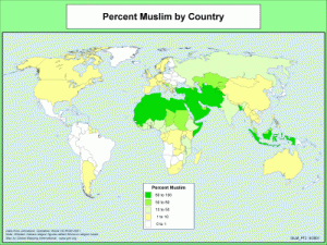 muslim percent by country