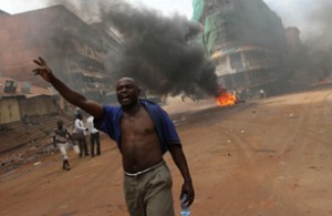 Ugandan protester