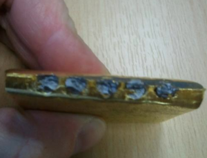 tungsten gold bar