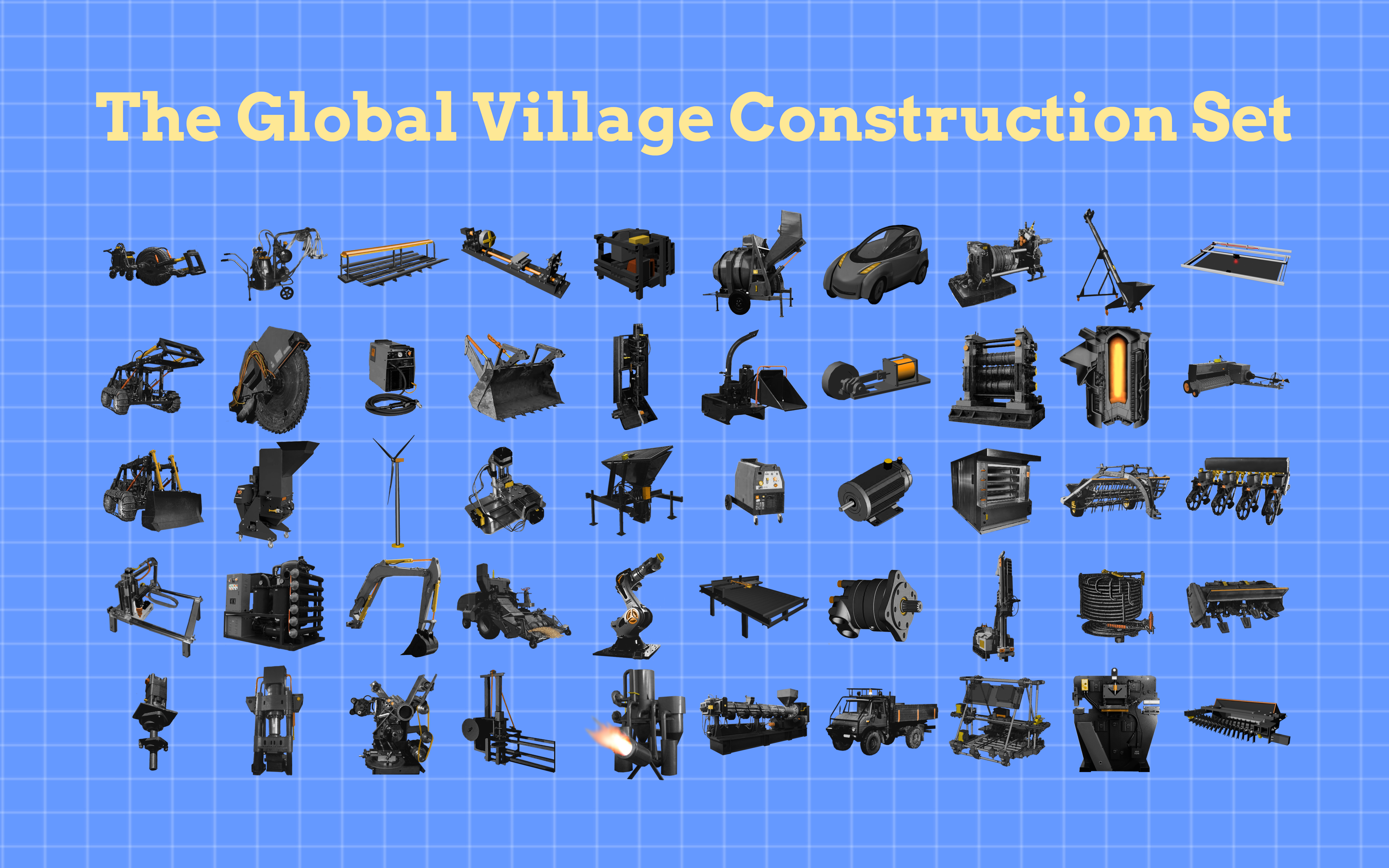 Graphic: Open Source Ecology Global Village Construction Set